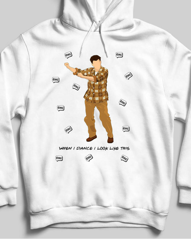 Friends Chandler Bing Dance Beyaz Sweatshirt