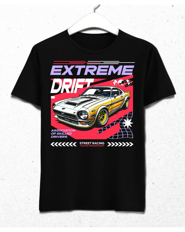 Extreme Drift Streetwear Retro Futuristic Design
