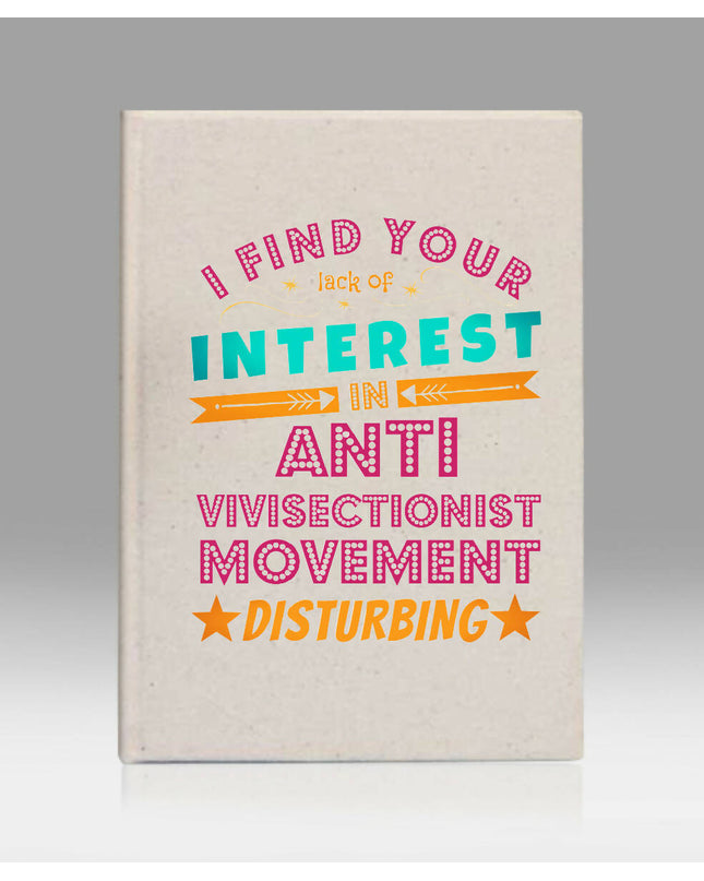 Disturbing Canvas Notebook