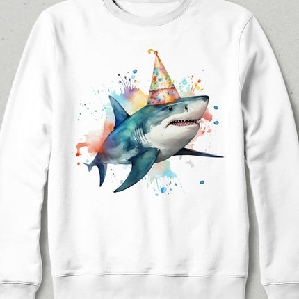 Doğum Günü Köpek Balığı Sweatshirt
