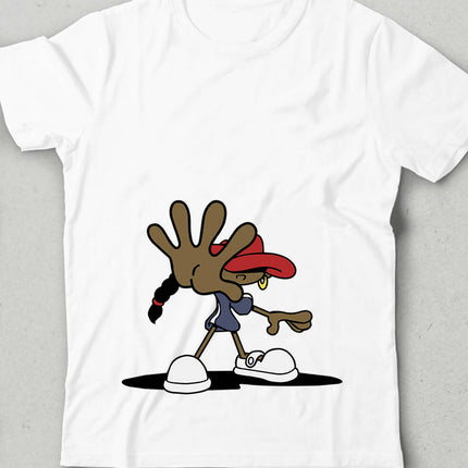 Red hat girl Bisiklet yaka Kısa Kollu Tişört