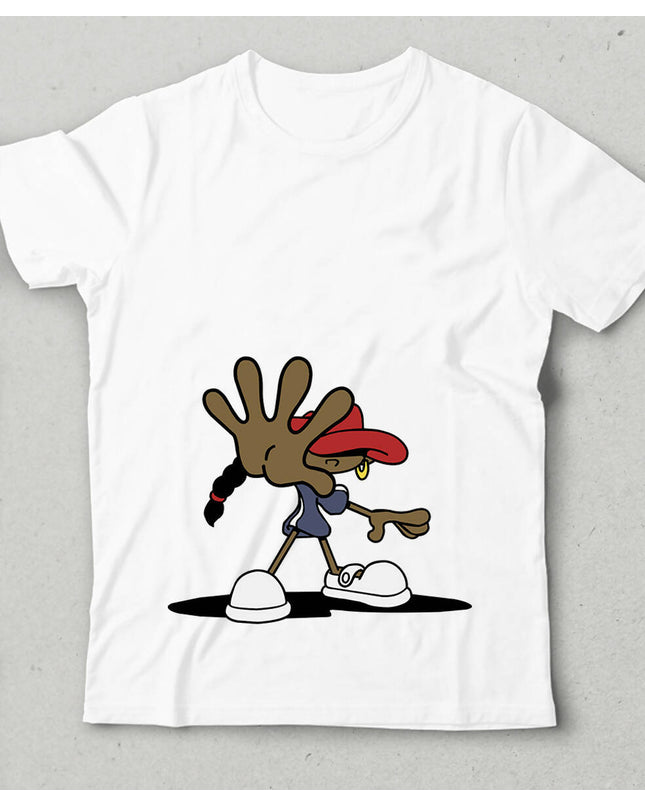 Red hat girl Bisiklet yaka Kısa Kollu Tişört