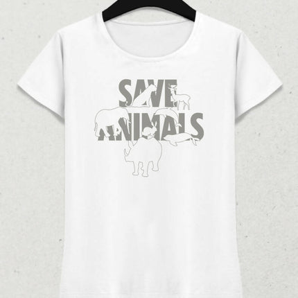 Save Animals Kadın Tişört