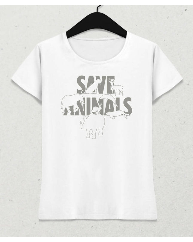 Save Animals Kadın Tişört