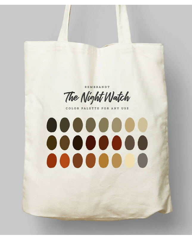 Rembrandt, The Night Watch Color Palette Cloth Bag