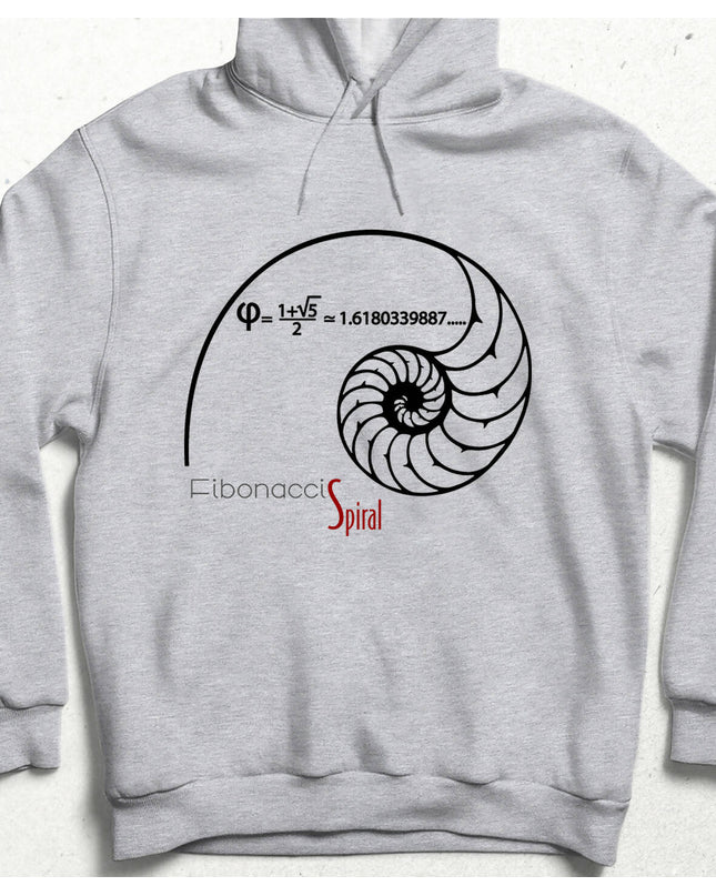 Fibonacci Spiral Hooded Sweatshirt