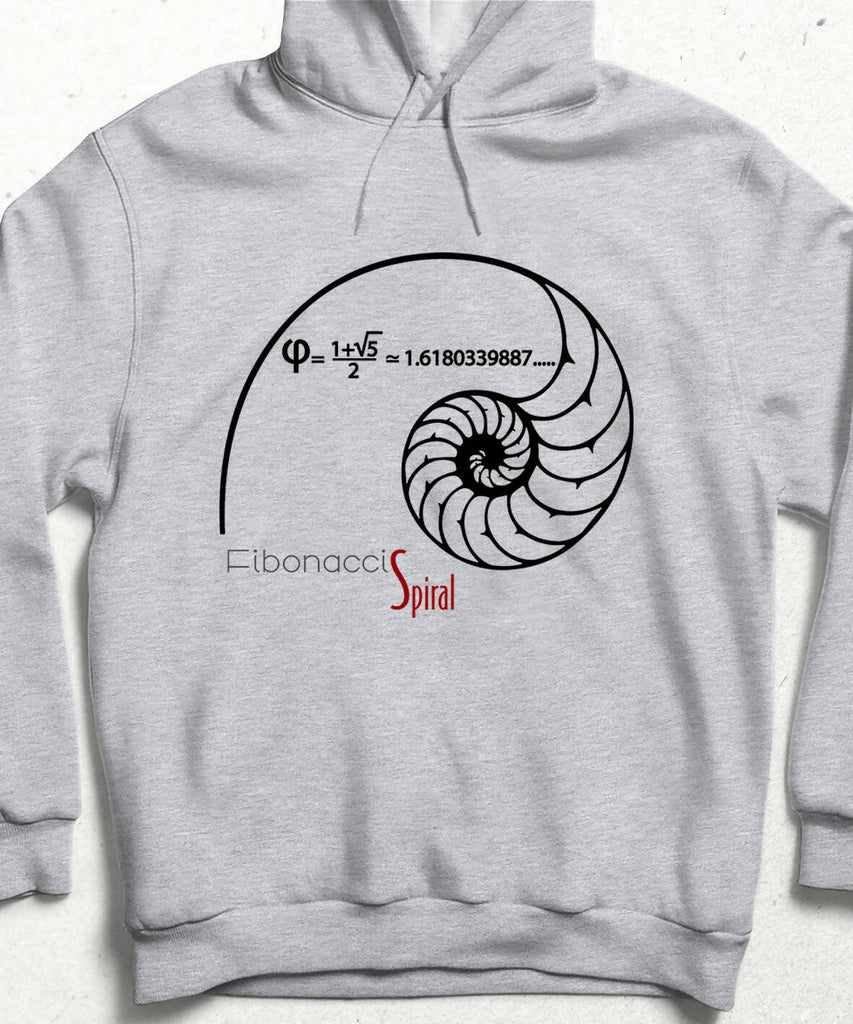 Fibonacci Spiral Hooded Sweatshirt