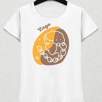 Başak Burcu - Virgo Minimalist Renkli Tasarım Kadın T-Shirt