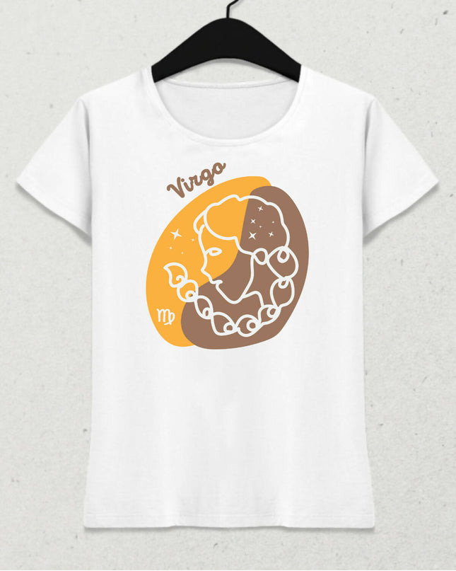 Başak Burcu - Virgo Minimalist Renkli Tasarım Kadın T-Shirt