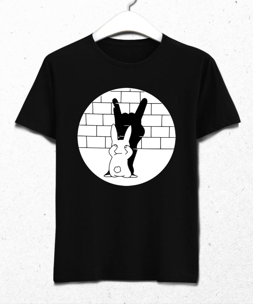 Rabbit Shadow - Tavşan Gölge Oyunu Erkek Tişört