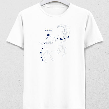 Yıldızlı Koç burcu tişört - basmatik.com