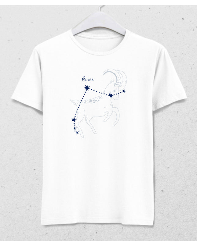 Yıldızlı Koç burcu tişört - basmatik.com