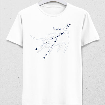 Yıldızlı Boğa burcu tişört - basmatik.com