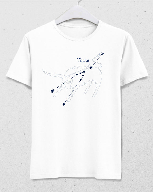 Yıldızlı Boğa burcu tişört - basmatik.com