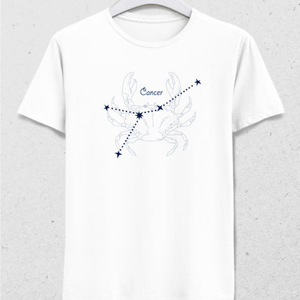Yıldızlı Yengeç burcu tişört - basmatik.com