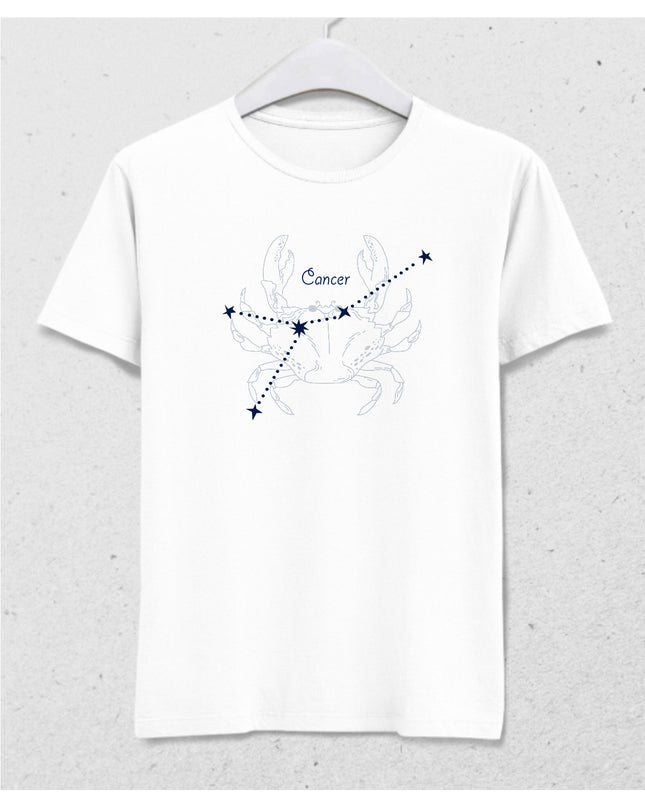 Yıldızlı Yengeç burcu tişört - basmatik.com
