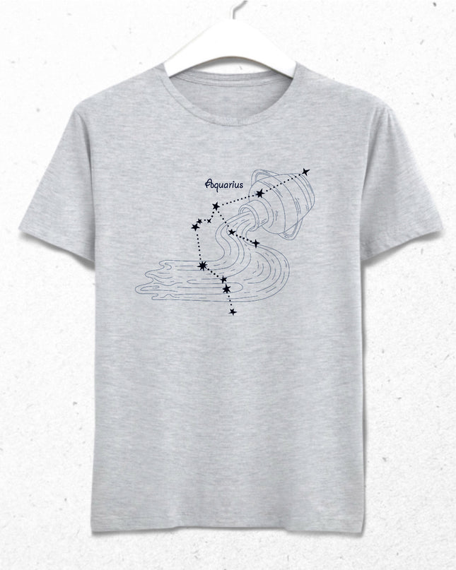 Yıldızlı Kova burcu tişört - basmatik.com