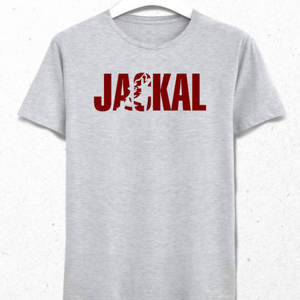 Jackal Erkek Gri Tişört - basmatik.com