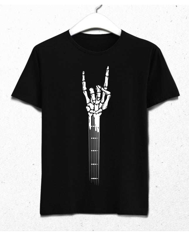 Skeleton Hand Guitar - Rock And Roll V2 Men's T-Shirt