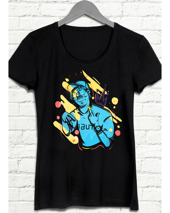 Yachty bayan siyah t-shirt - basmatik.com