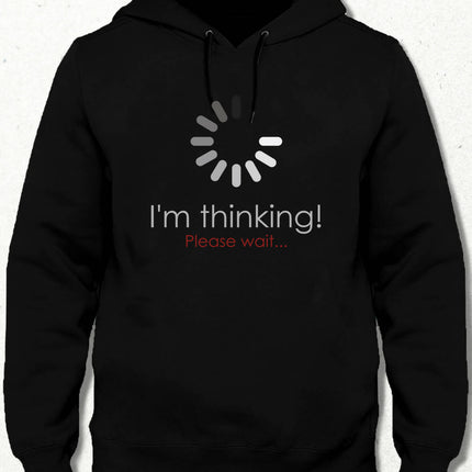 Thinking, Please Wait Kapüşonlu Sweatshirt