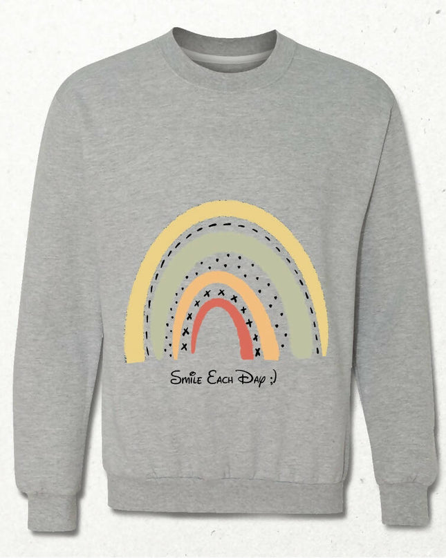 Hergün Gülümse Sweatshirt - basmatik.com