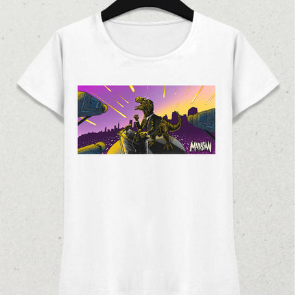 Marstan "Yolun Sonu" Tişört - Kadın - (Siyah/Gri/Beyaz)