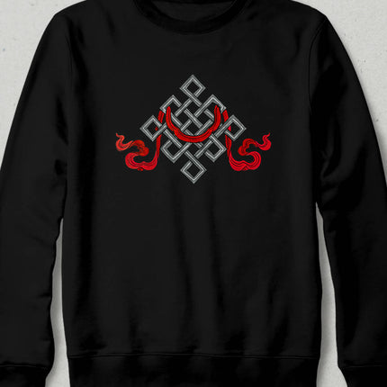 Knot &amp; Pattern Sweatshirt