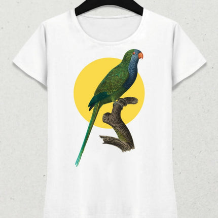 Papağan Kadın Kısa Kol T-shirt 5 - basmatik.com