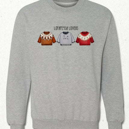 LOPAPEYSA II, Iceland Sweater Pattern Illustration Sweatshirt