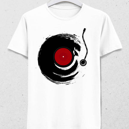 Record Play Men's White T-Shirt