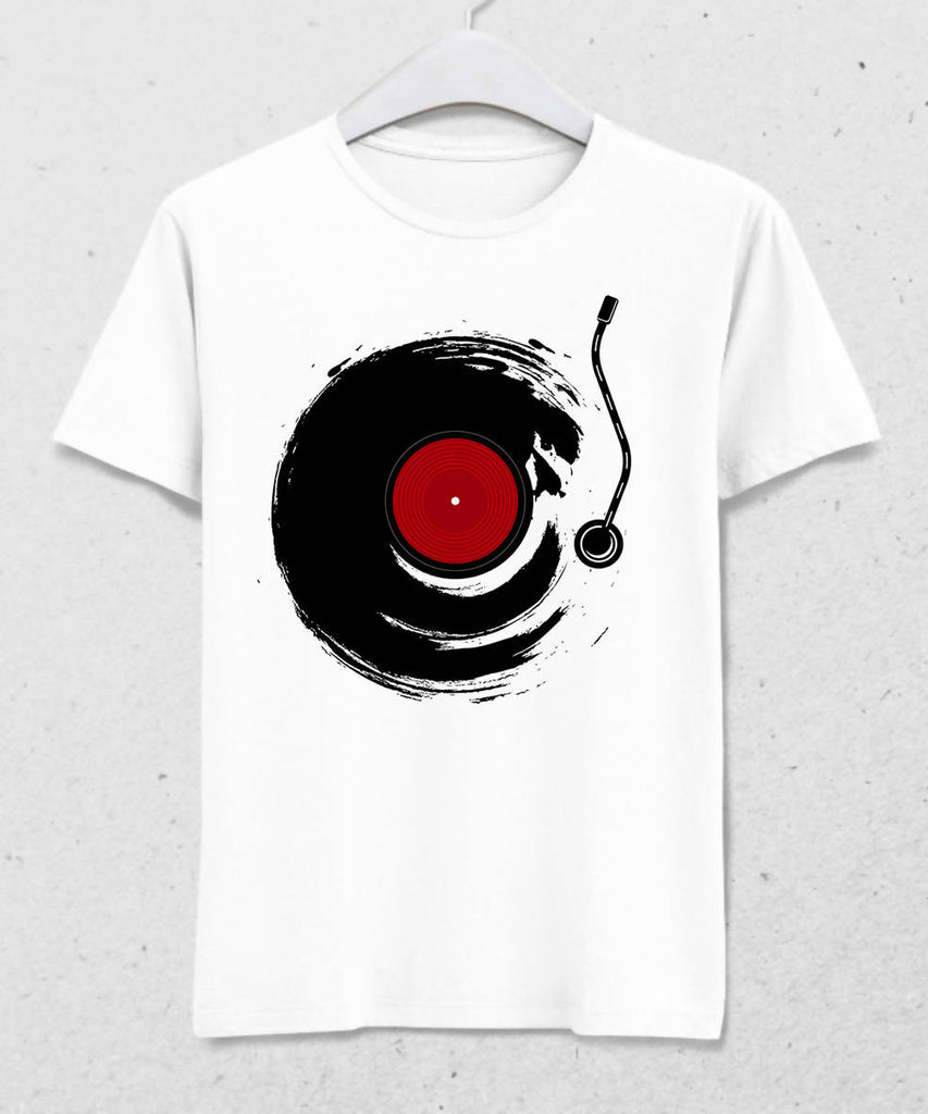 Record Play Men's White T-Shirt