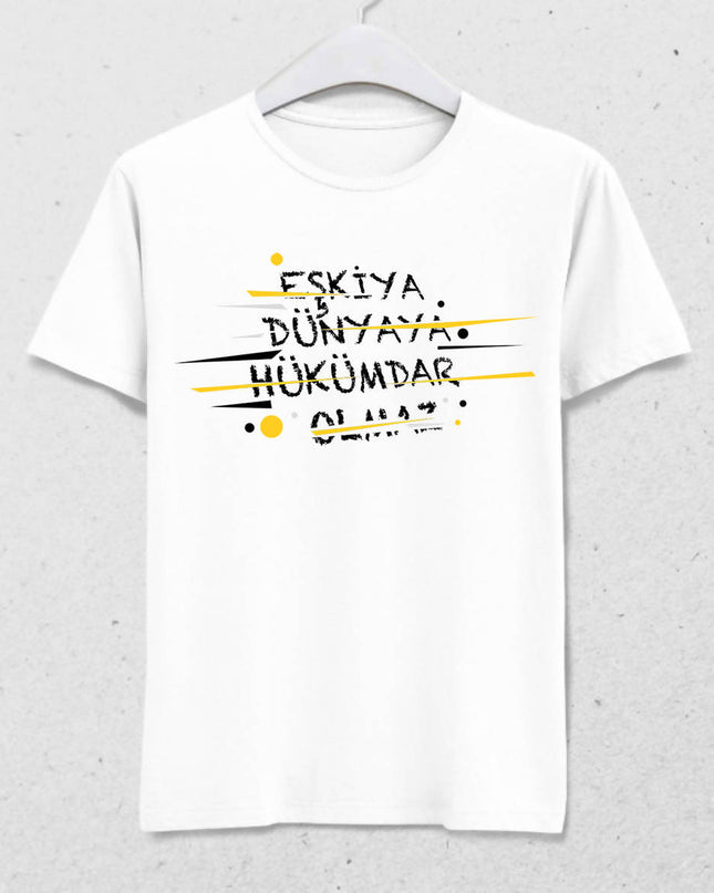 Eşkiya Dünyaya Hükümdar Olmaz Erkek Beyaz Tişört