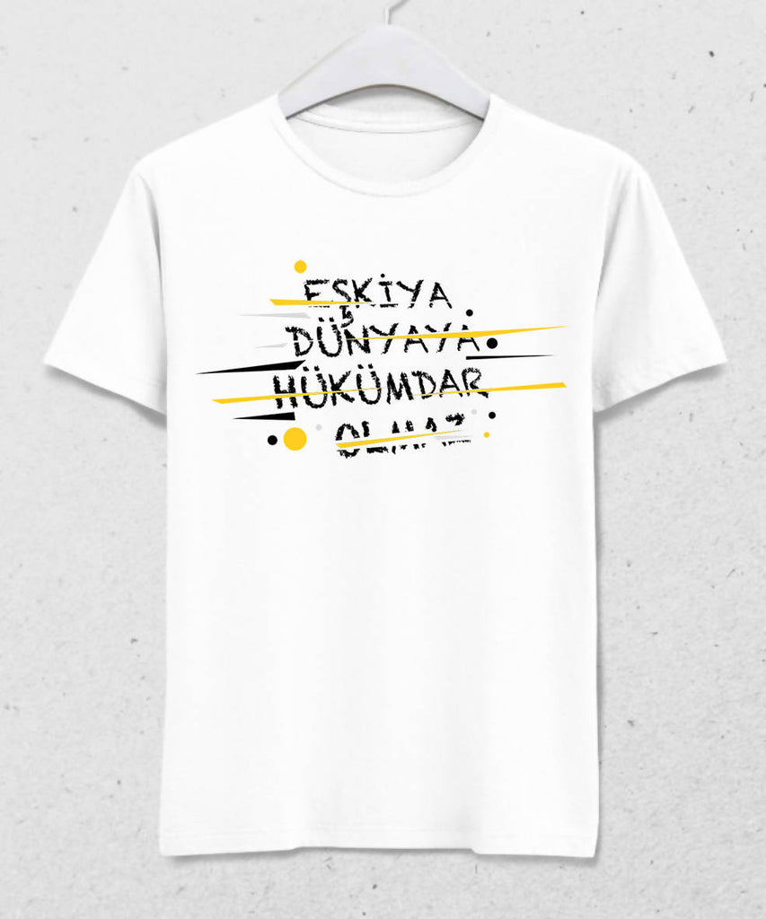 Bandits Do Not Rule the World Men's White T-Shirt