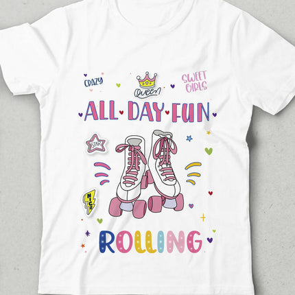 All Day Fun Bisiklet yaka Kısa Kollu Tişört