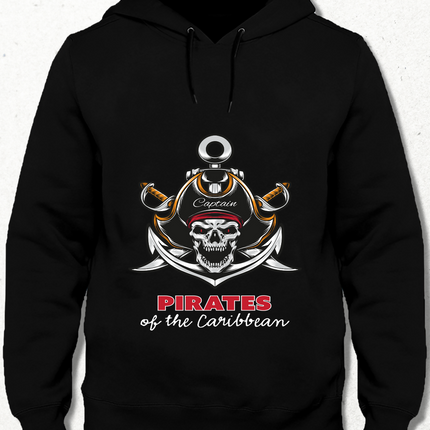 Pirates Of The Caribbean Siyah Sweatshirt