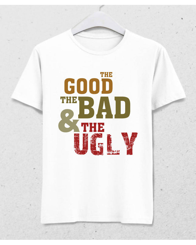 The Good, The Bad, The Ugly Erkek Beyaz Tişört - basmatik.com