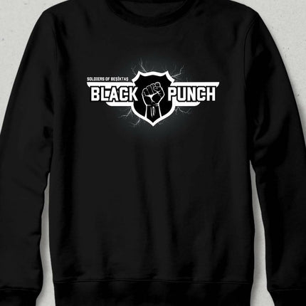 Black Punch Unisex Hoodless Sweatshirt