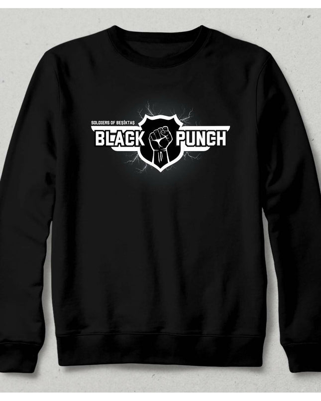 Black Punch Unisex Hoodless Sweatshirt