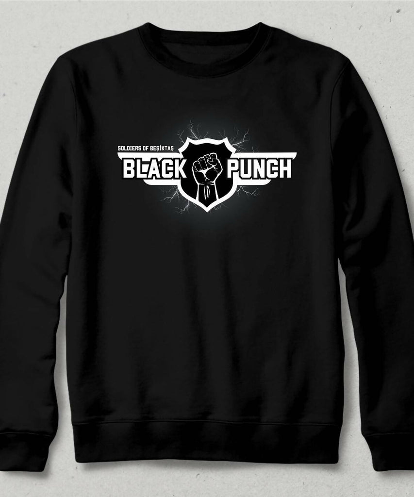 Black Punch Unisex Hoodless Sweatshirt