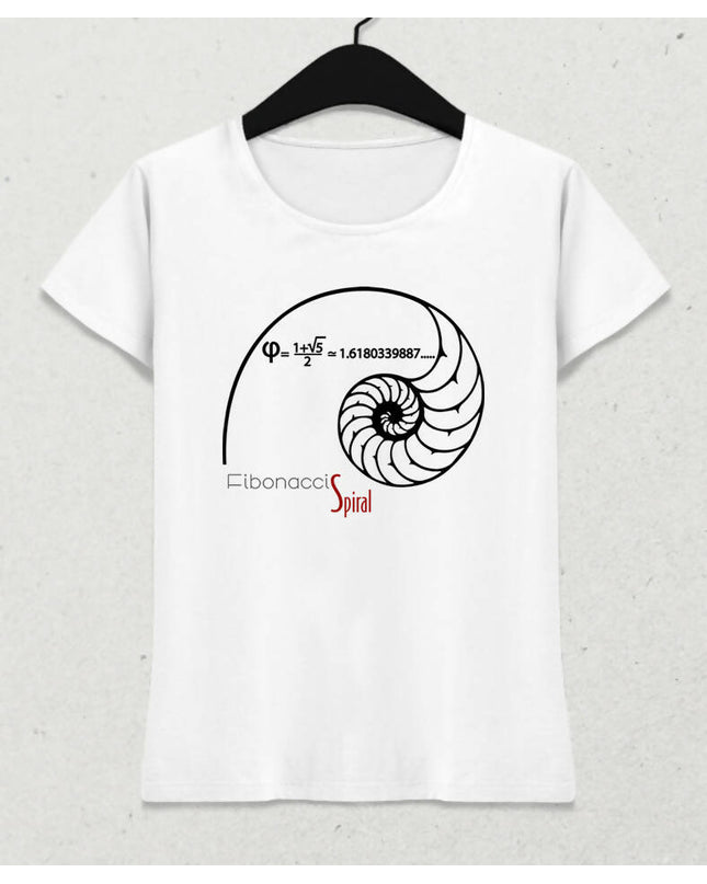 Fibonacci Spiral Kadın Tişört