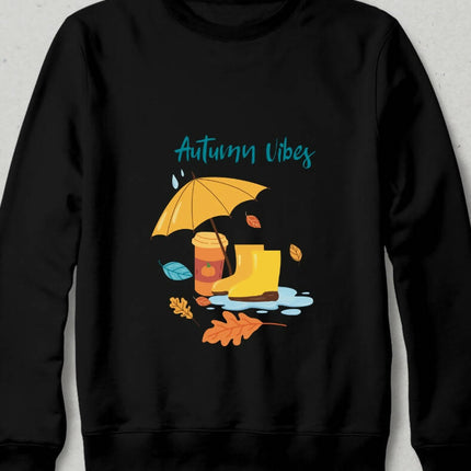 Autumn Vibes Sonbahar Hissi Kahvesever Sweatshirt - basmatik.com