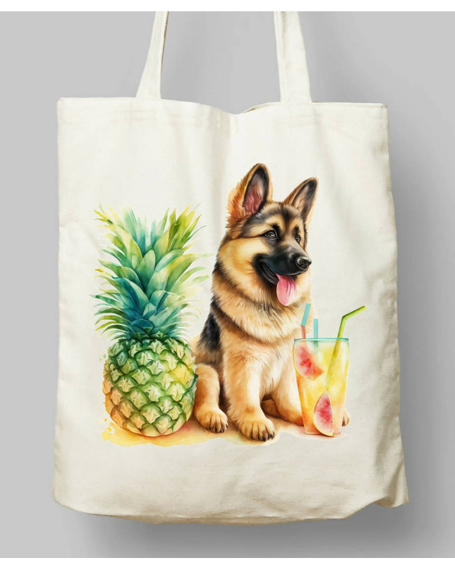 Dogs Summer Themed Tote Bag