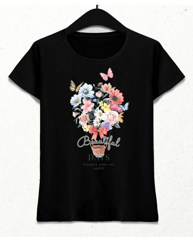 Beautiful Days Kadın Streetwear Tasarım T-shirt