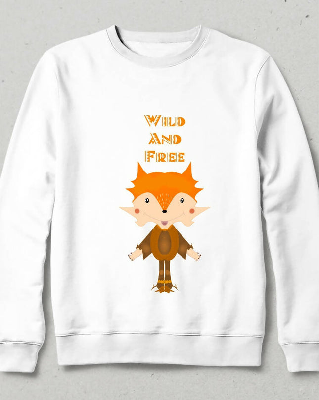 Wild and Free Tilki Motto Sweatshirt