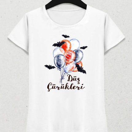 Düş Çürükleri Beyaz Kadın Tişört - basmatik.com