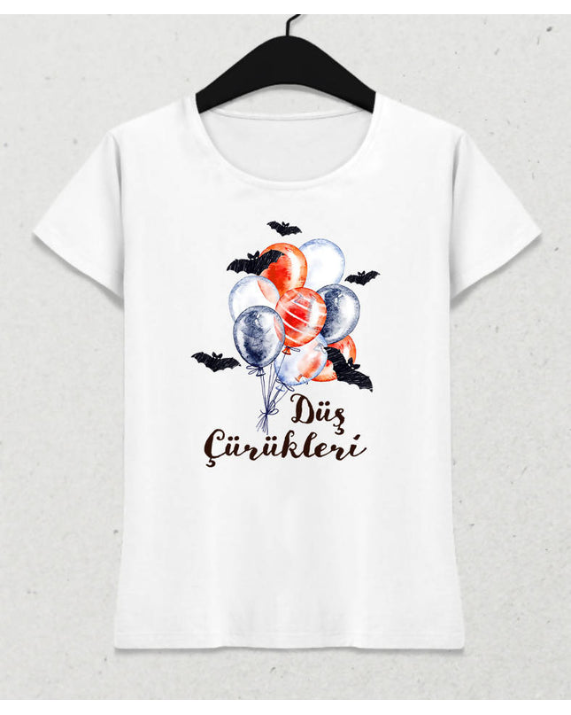 Düş Çürükleri Beyaz Kadın Tişört - basmatik.com