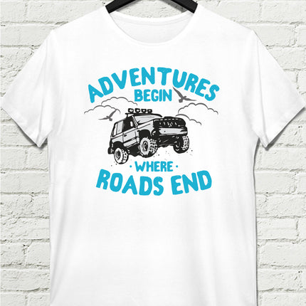 Offroad begin beyaz Erkek tshirt - basmatik.com