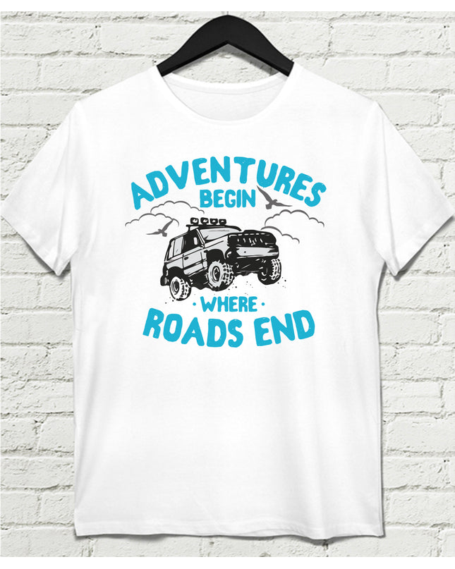 Offroad begin beyaz Erkek tshirt - basmatik.com