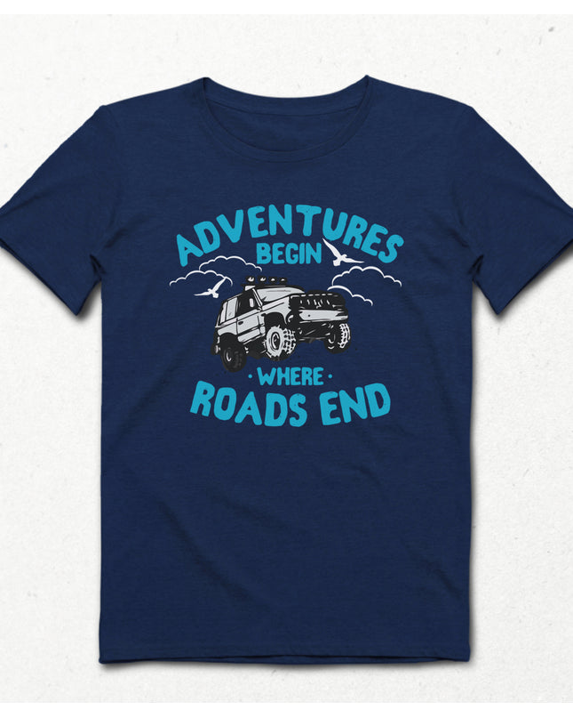 Offroad begin indigo Erkek tişört - basmatik.com